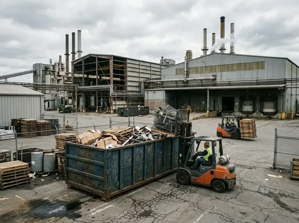 industrial-factory-scrap-conta-003 — frequently asked questions, Cheap Roll-off Dumpster Rentals in West Branch, MI